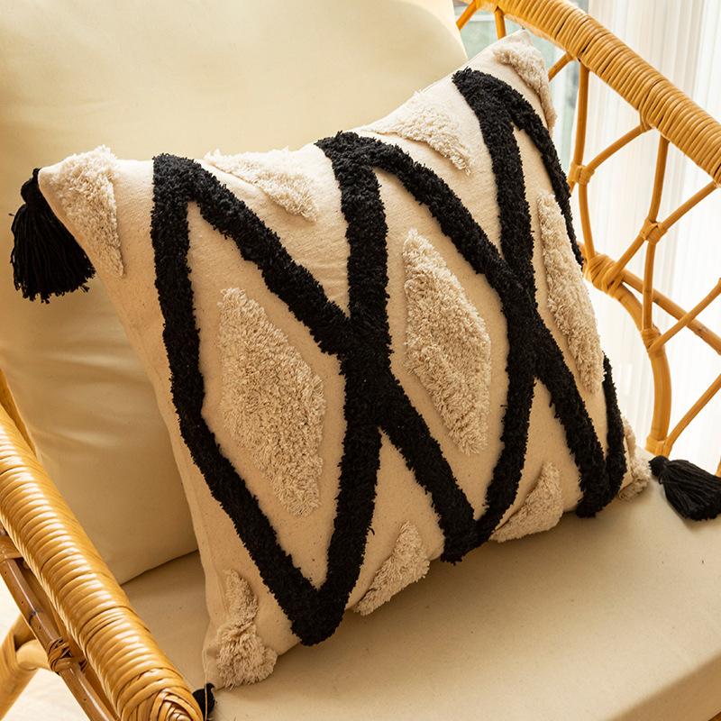 

Упаковка из 2 наволочек из искусственной шерсти 18x18 дюймов, декоративная наволочка для дивана из бархата в фермерском стиле, мягкая плюшевая квадратная наволочка в стиле бохо 18x18 Inch-2pcs