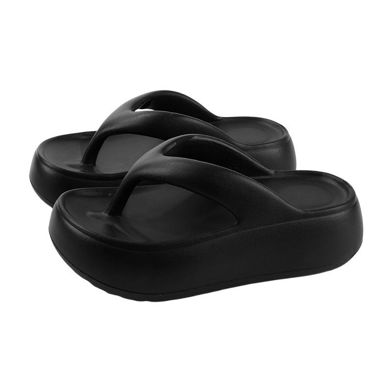 Wear Flip-flops for Women's New Summer Wear To Increase the Height of Thick-soled Shorts, Music Pinch Feet, Beach Cool Slippers, Summer