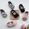 Adorable Baby Girl Bow Shoes Soft Solid Low Cut Walking Shoes for Toddlers