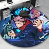 1pc Anime Cartoon Design Round Carpet  Office Chair Mat, NonSlip Rug for Home Decor
