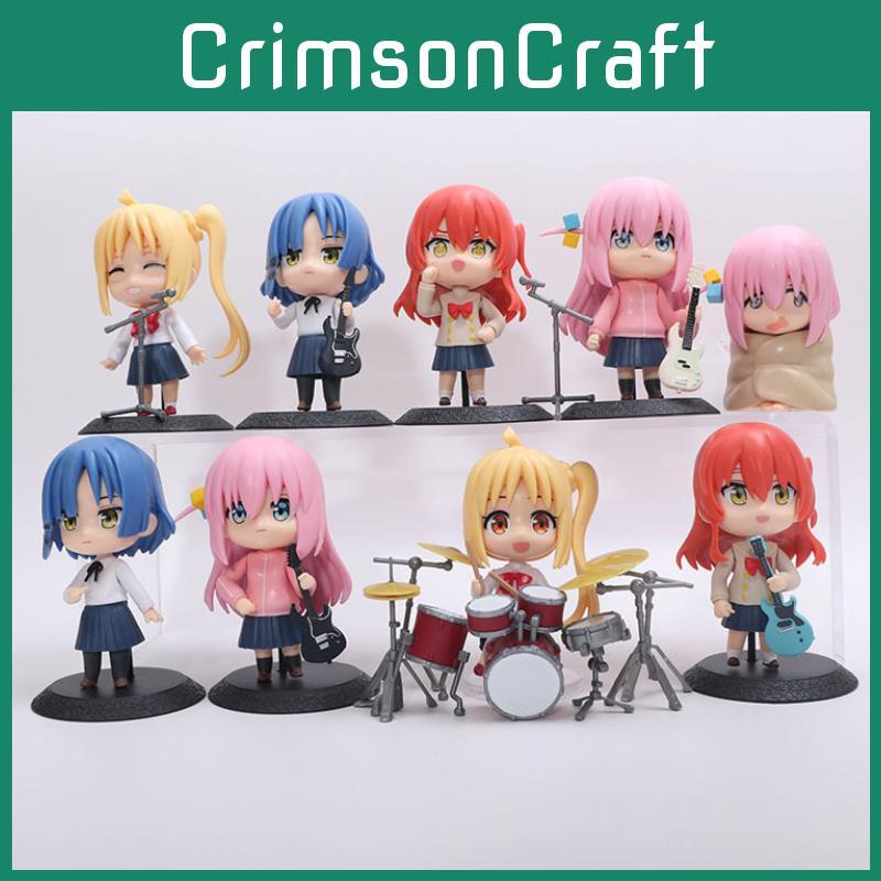 Adorable 9 Styles Q Version Punk Rock Figure Doll Drummer Toy Model Pvc Collectible