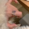 Geometric Butterfly Chic Ring For Women Fashionable Open Design Shell And Pearl Style