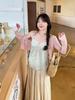 2026 Spring/Summer Women's Floral Chiffon Sun Protection Set: V-neck Tank Top with Cardigan