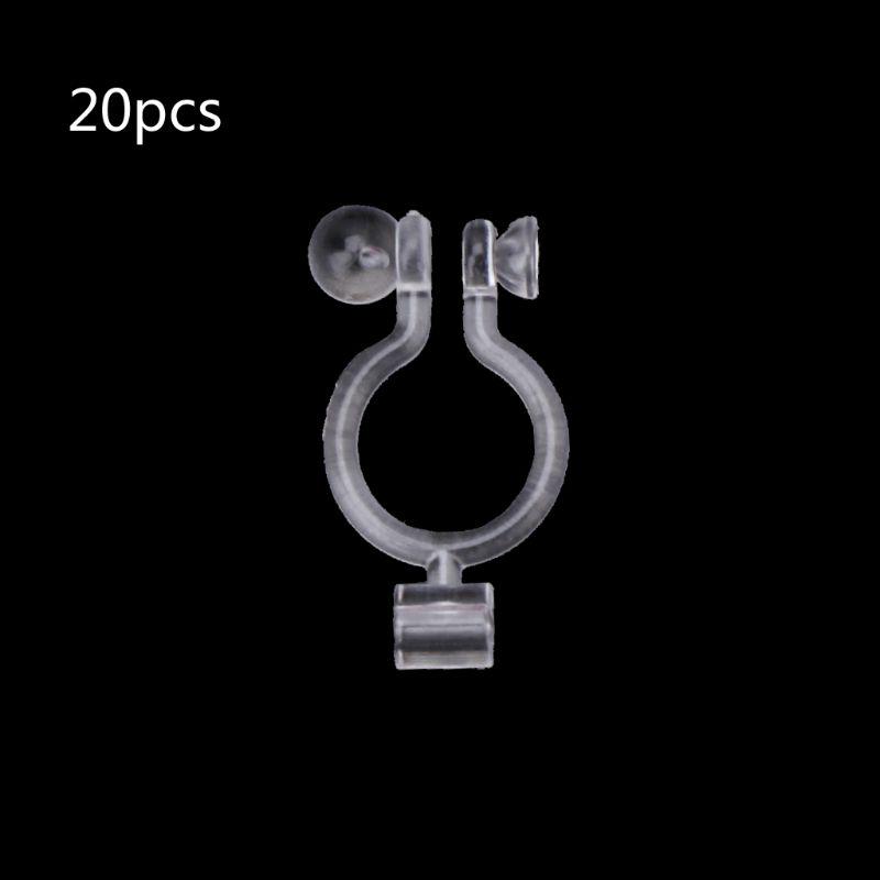 20x Ear Clips Invisible Clip-on Earring Converter Jewelry Findings Deco for Girl 1