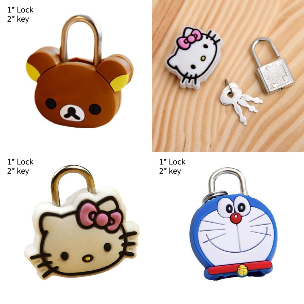 Colorful Cartoon Luggage Lock Mini Lock For Students Diaries And Zippers