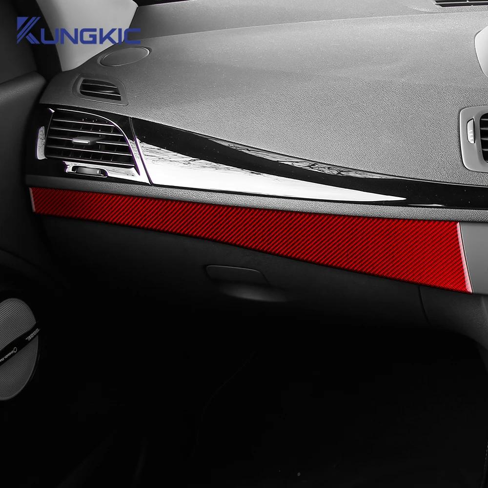 Real Soft Carbon Fiber Sticker For Renault Fluence Megane RS 2009 2010 2011 2012 2013 2014 LHD RHD Instrument Panel Strip Trim