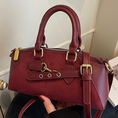 Retro Portable Pillow Bag 2025 Autumn New Women's Bag High Value Foreign Style Shoulder Messenger Bag Boston Bag Women