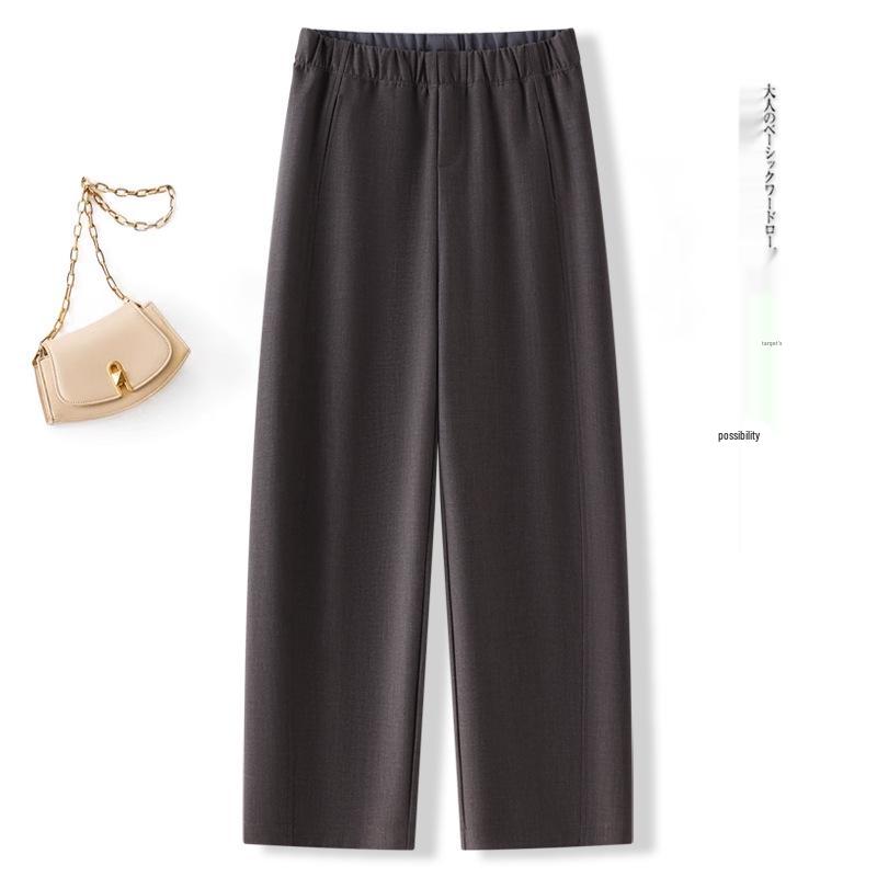 

Женские летние повседневные эластичные брюки-бананы свободного кроя 2025 30 (125-135 lbs) серый