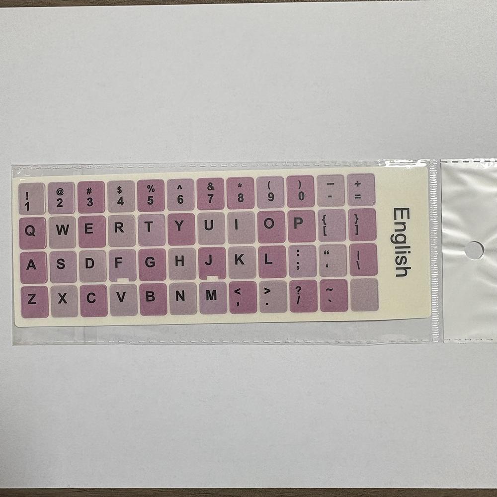 English Letters Cartoon Anime Cute Keyboard Stickers For Notebook Computer Gaming Laptop Accessories Keyboard Covers Waterproof