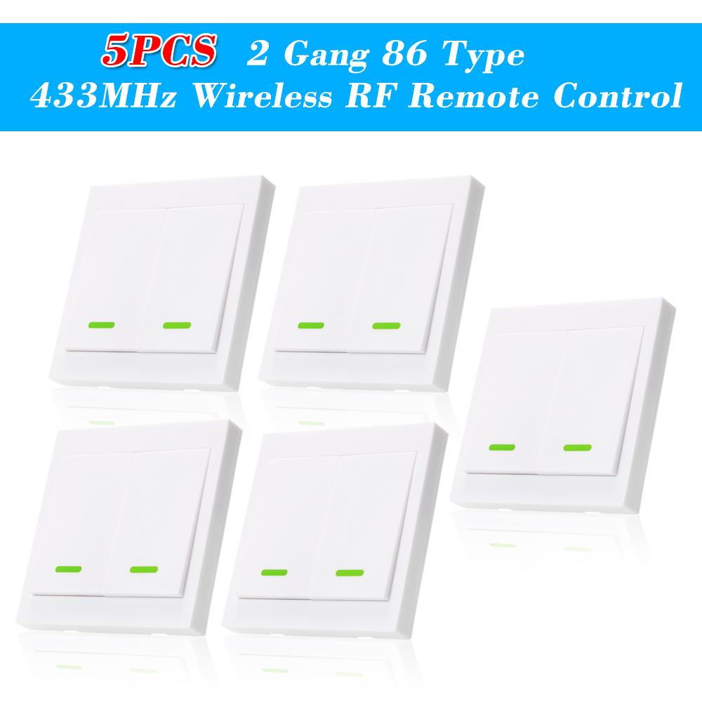 SONOFF Druckknopf-Wandlichtschalter-Fernbedienung 1 Gang 86 Typ EIN/Aus-Schalterfeld 433 MHz