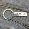 Drive Safe Letters Tag Charm Pendant Car Keychain Key Ring Couple Lovers Gifts Suspension Trinket