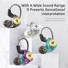QKZ CK5 Wired Earphones In-Ear Headphones with Mic Volume Control HiFi Stereo Sound Deep Bass Tangle-Free for Phone Laptop PC