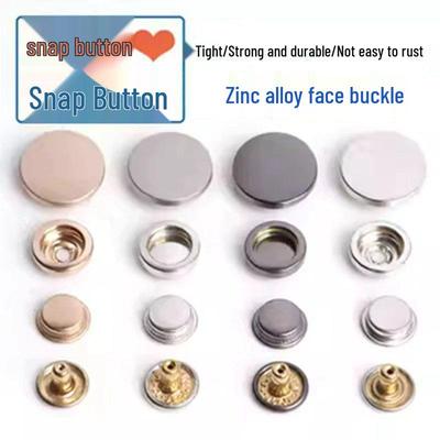 Snap Buttons for Jackets and Coats: Metal, Denim, Wool, Windbreaker, Cotton, and Hidden.