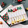 Christmas Decorations Home Christmas Table Decor Stainless SpoonsFork Cutlery Set Elk Xmas Tree New Year 2026 Navidad 2025 Gifts