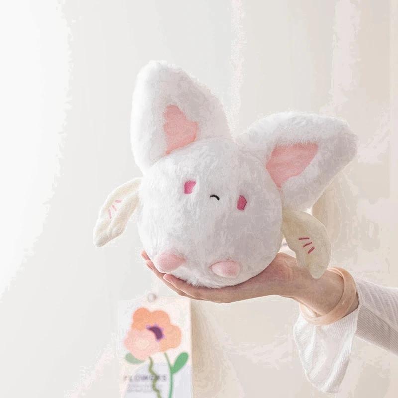 20Cm Kawaii Plump Bats Plush Toys Stuffed Animal White Black Bat Soft Doll Cute Hallowmas Gift