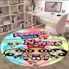 Customizable The Powerpuff Girls8 Round Non-Slip Carpet - Ideal for Garden, Picnic, Office, Perfect for Decoration, Suitable For All Seasons