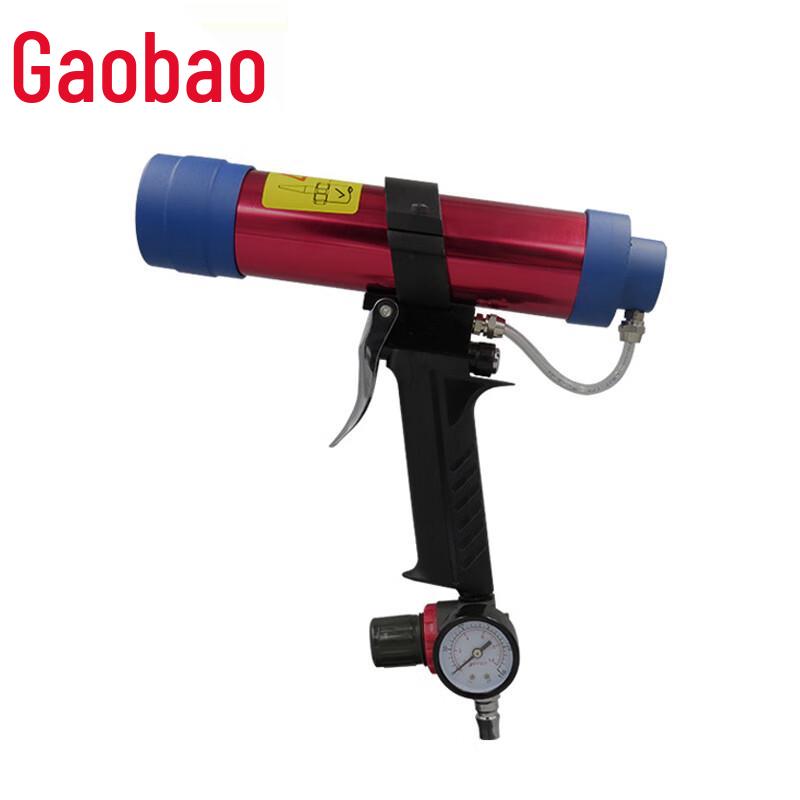 KOPO KP-441 Pneumatic Caulking Gun with Adjustable Speed & Gauge CN plug (adapter included)