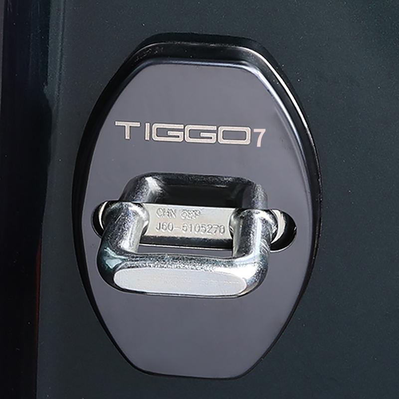 Estilo do carro para chery tiggo 7 pro 20-22 tampa da fechadura da porta rolha cobre peças de reposição interiores automóveis