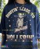Hootin Leads To Hollerin Cowboy Owl Western Country Humor Comfort Colors® Tshirt, Vintage Retro Animal Wild West Tees,