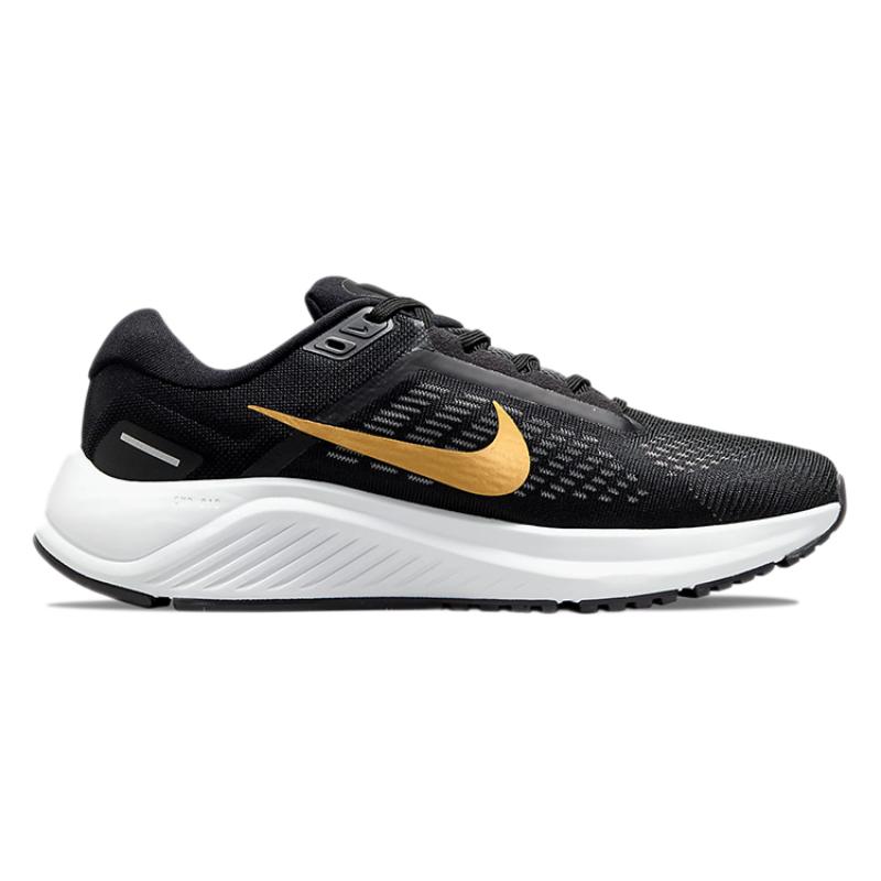 Nike Air Zoom Structure 24 'Black Metallic Gold Coin' Women's Sneakers Casual DA8570-003