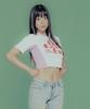 Day Life X Namu13 Color Block Crop T-Shirt (White)