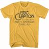 Eric Clapton His Band Tour 79 Men’s T Shirt For Music Fan S-5XL Yellow Unisex T-Shirt