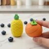 3D Printed Fidget Fruit Toy, Spiral Flexible Pineapple/Persimmon Passthrough Toy, Stress Relief Desk Toy for Adults, Kids