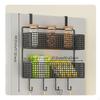 Kitchen Refrigerator Side Rack, Multitier Organizer, WallMounted Storage Black 4Tier Large