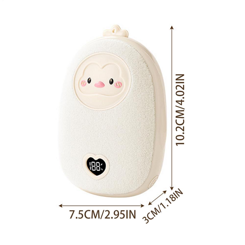 

Electric Hand Warmers 3 Settings Hand Heater USB Pocket Heater For Winter Outdoor Office Home Camping Hiking Travel Skiing білий