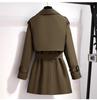 2024 Women's Spring Korean Style Trench Coat: Petite Mid-Length, British-Inspired High-End Outerwear
