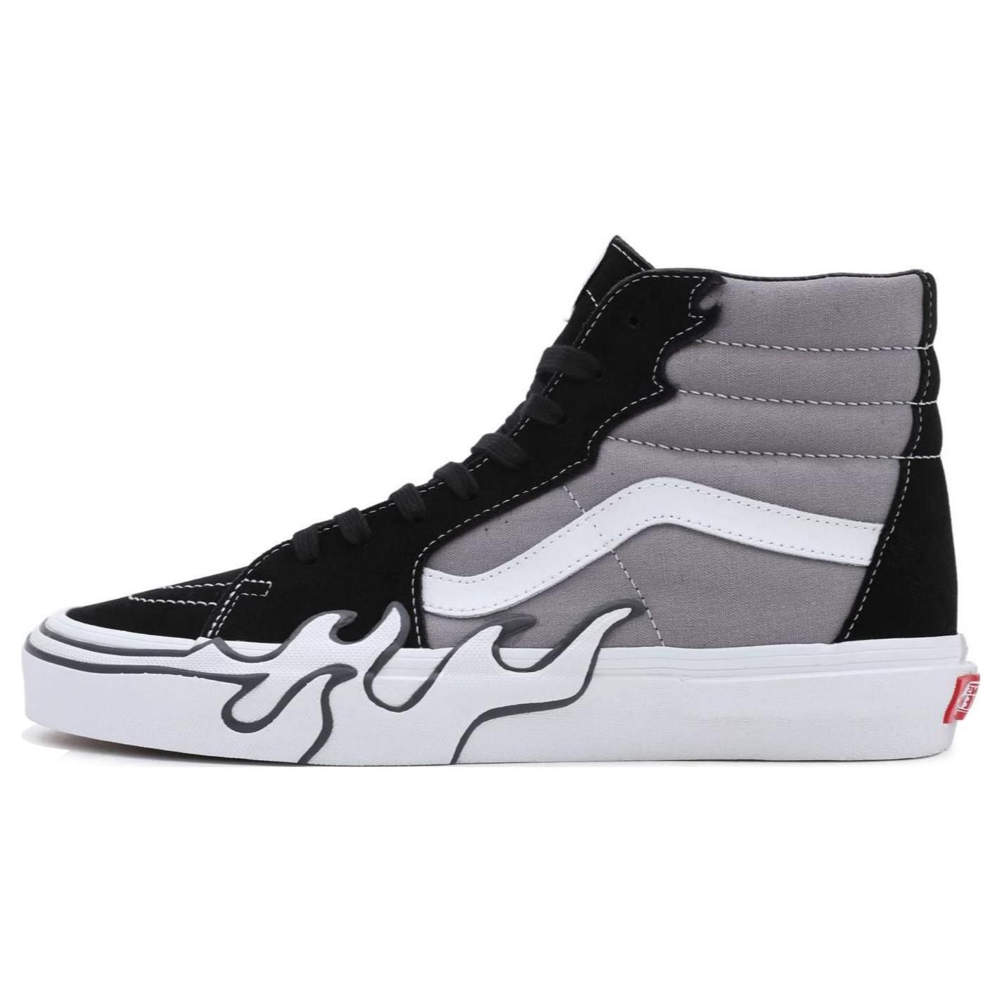 Vans Sk8-Hi Flame - Grey Unisex Sneakers VN0005UJBGF 42