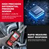 HT636 Digital Manometer Pressure Gauge Meter Handheld Pressure Differential Detector Air Pressure Kit Detector Meter 12 Unit