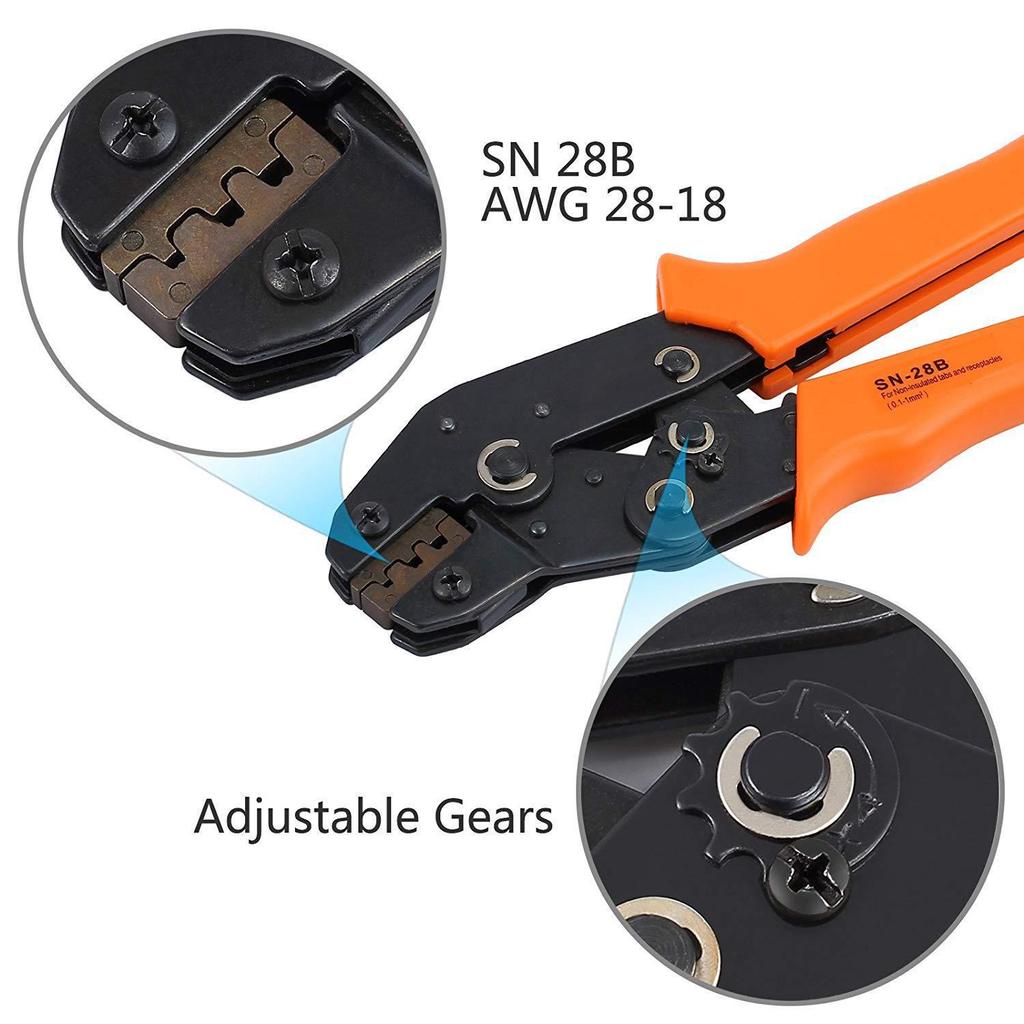 Dupont SN28B Ratchet Crimper with 1550 Terminal Set (2.54-4.8mm)