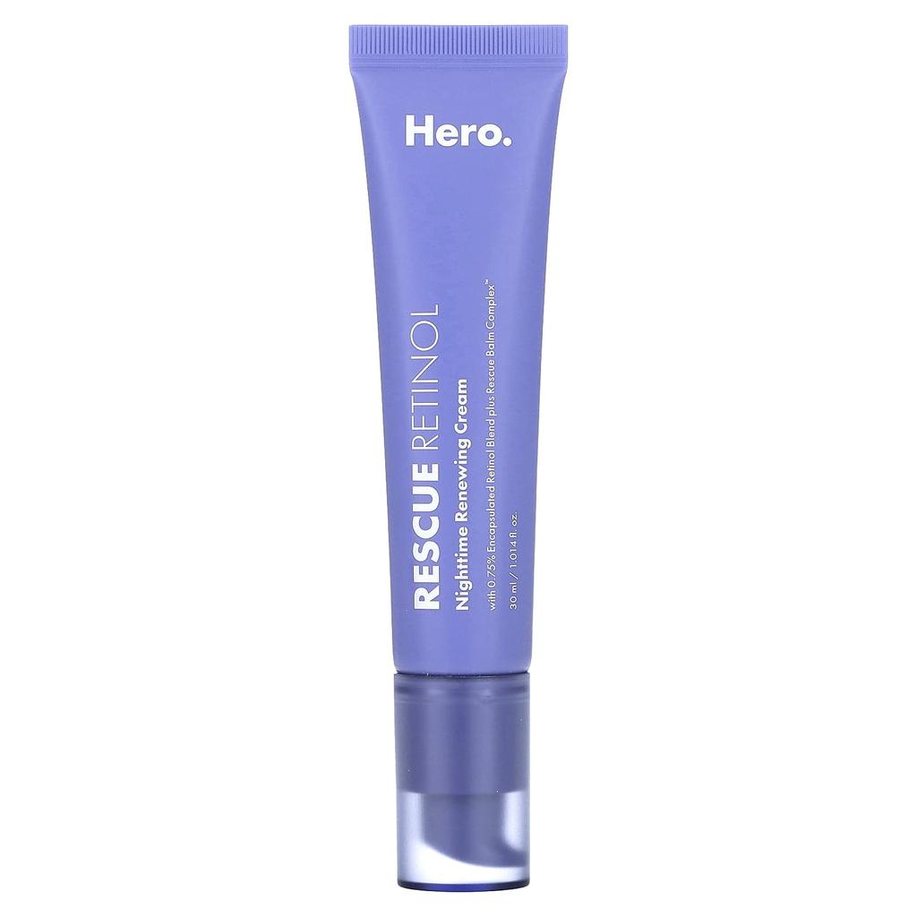 Rescue Retinol, Nighttime Renewing Cream, 30Ml (1.014Fl Oz)