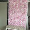 60X40cm Artificial Flower Wall Panels Handmade Silk Rose Flower Wall  Outdoor