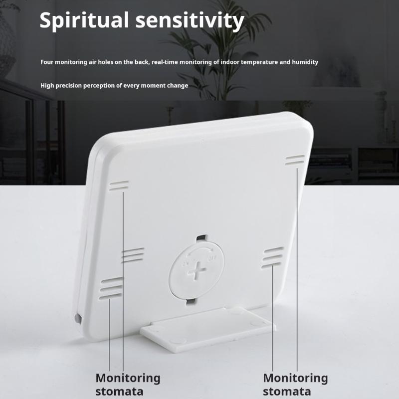 Temperature Humidity Meter Clock Temperature Format And Celsius For Home Office