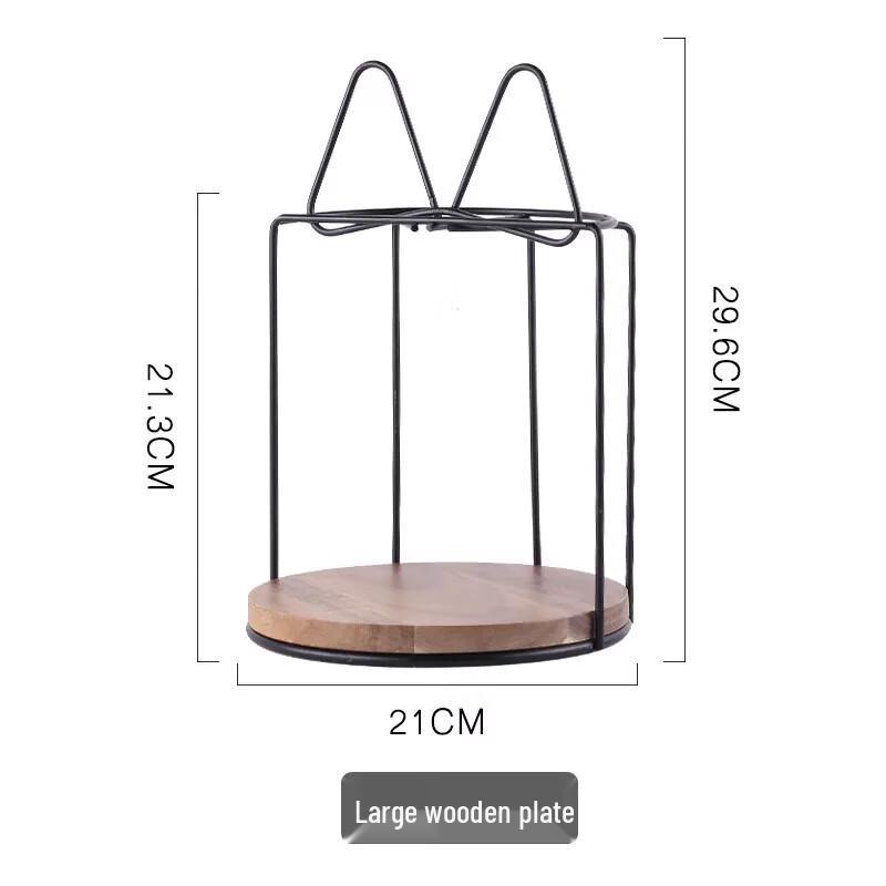 Large Bow Wooden Dessert Stand & Tray