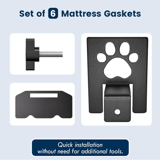 6Pcs Adjustable Non-Slip Mattress Gaskets Metal Mattress Slide Stopper Keep