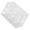 Grid Storage Box Dustproof Transparent Plastic Container Organizer for Jewelry Necklace DIY Art Craft 9 Compartments