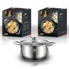 HUIHUADU 304 Stainless Steel Induction & Gas Soup Pot