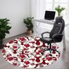 1pc Christmas Deer Decorations Chair Carpet for Office Non Slip, Lightweight, Machine Washable Rug for Office Holiday Decor