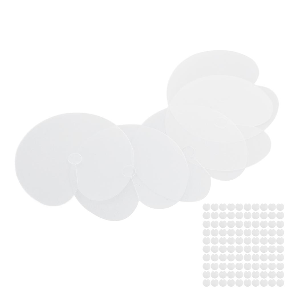 100 Stück Hitzeschutzschilder Professioneller Salon Einzelloch-Abstandshalter-Schablone für Haarverlängerungs-Bonding