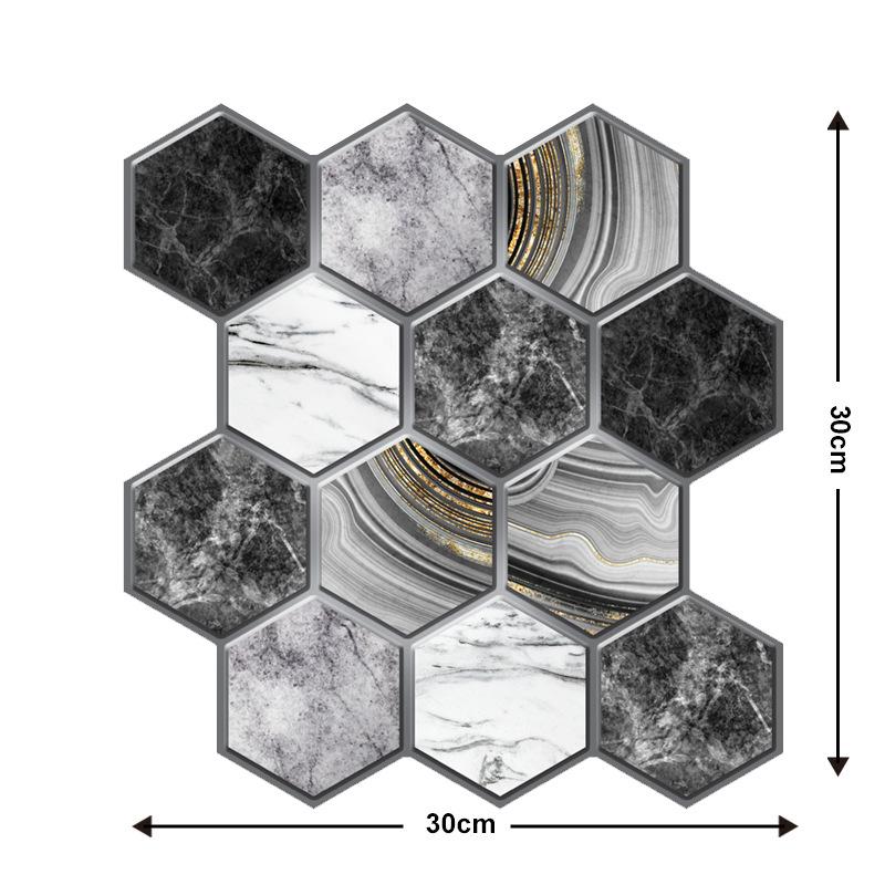 5/10Pcs Peel And Stick Tile Backsplash Thicker Design Marble Tiles 12"X12" Stick On Backsplash Self Adhesive Tiles For Anyroom Quality