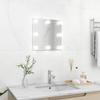 Vidaxl Wall Mirror With LED Lights, Square, Glass