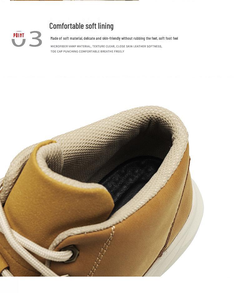 Men's Martin Boots - New Lightweight Mid-Top Outdoor Leisure Shoes for Autumn and Winter