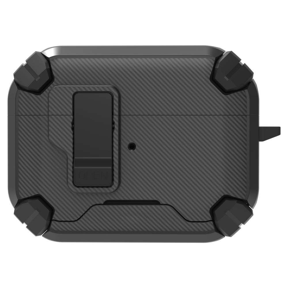 LeReach For Apple AirPods Pro 3 Mega Case Fiber Armor PC+TPU Magnetic Pop- Open Earphone Cover Protection For AirPods 4