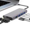 Stacja dokująca USB C Hub z portem USB 3.0 / VGA 1080P / PD / RJ45 1000M / gniazdem SD/TF / 4K HD Media dla laptopa Macbook