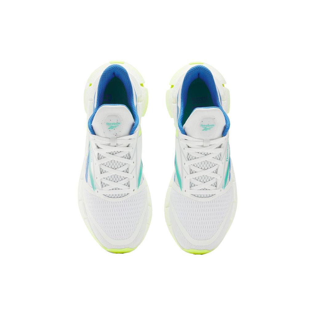 Reebok FloatZig 1 White Digital Lime Blue Men Sneakers Footwear-White Kinetic-Blue 100206728