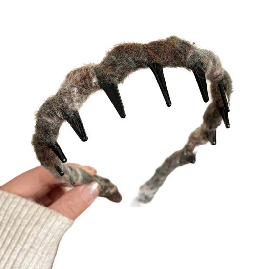Women Headband Ribbon Decor Anti-slip Teeth Headband Lightweight Versatile Hair