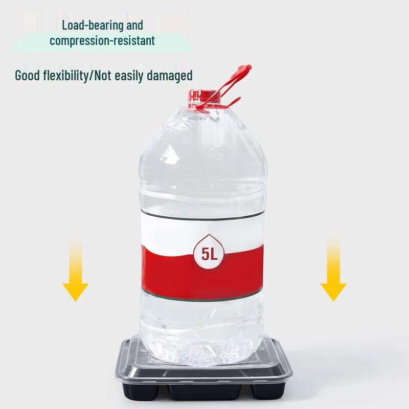 Disposable Rectangular Plastic Food Containers with Lids